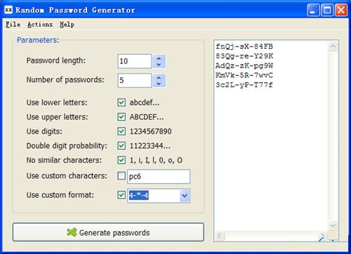 随机密码生成器(RandPass)