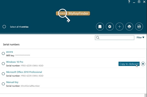 Abelssoft MyKeyFinder