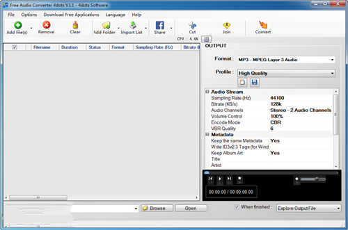 Free Audio Converter 4dot